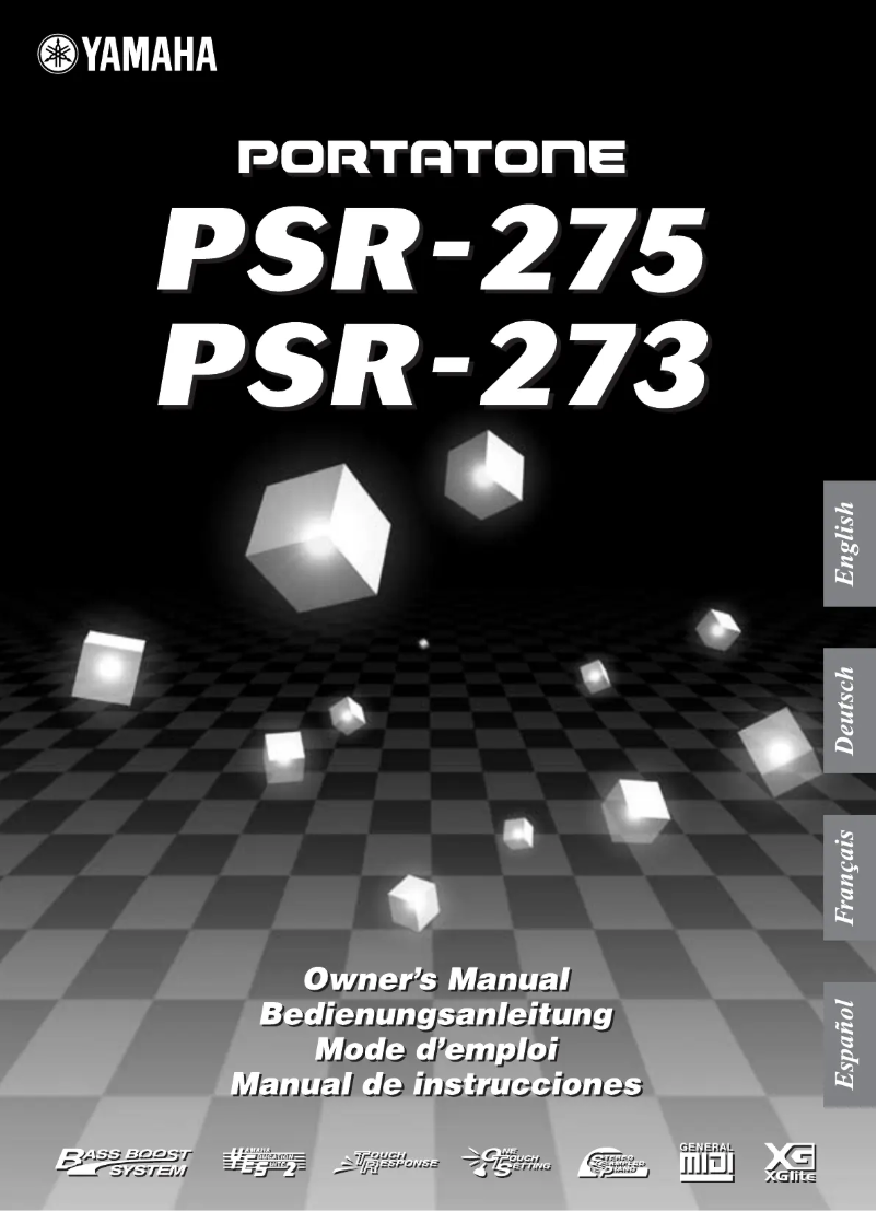 Página 1 del manual Manual de usuario Yamaha Portatone PSR-275