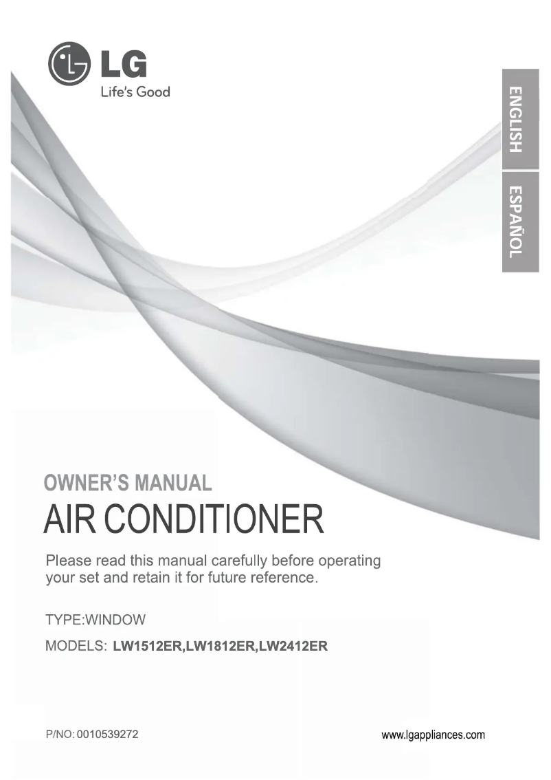Page 1 de la notice Manuel utilisateur LG LW2412ER