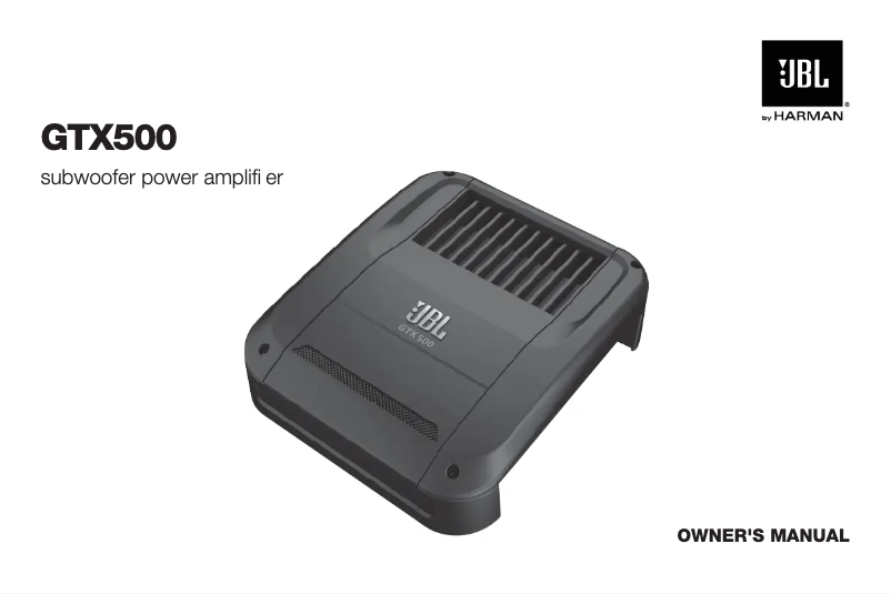 Image de la première page du manuel de l'appareil Grand Touring GTX500