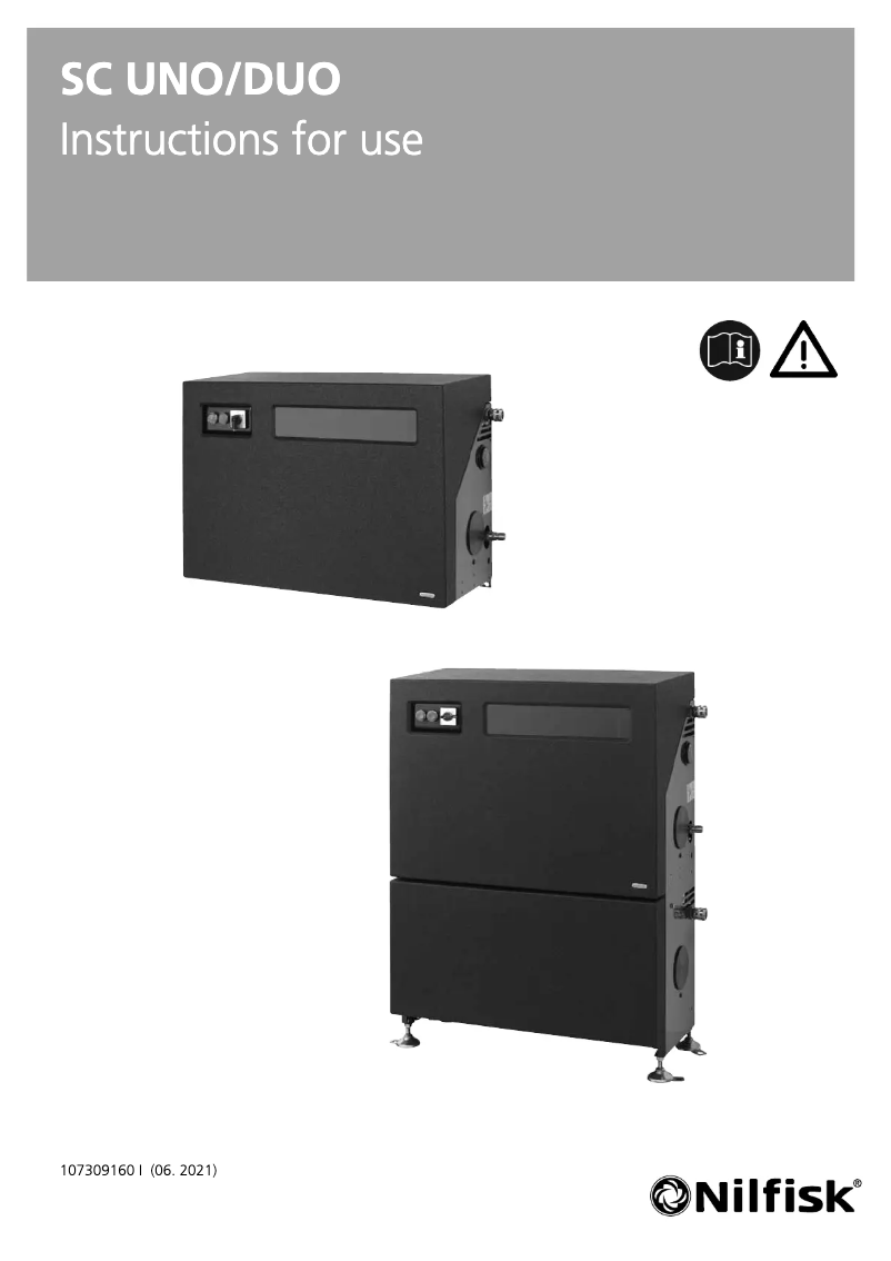 Page 1 de la notice Manuel utilisateur Nilfisk SC DUO 6P