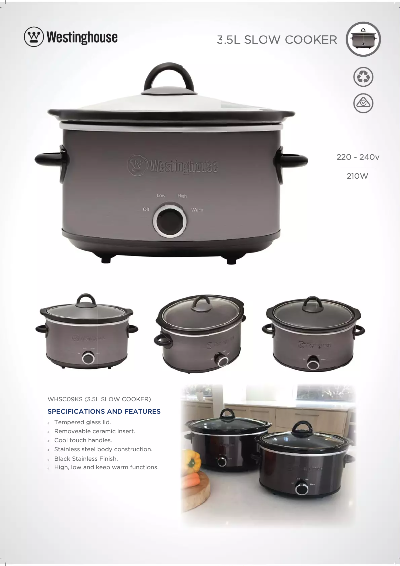 Image de la première page du manuel de l'appareil WHSC09KS