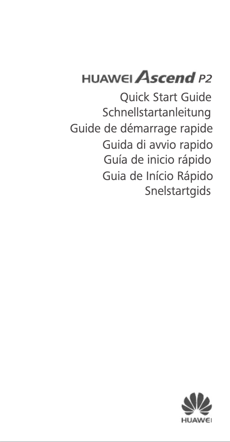 Image de la première page du manuel de l'appareil Ascend P2