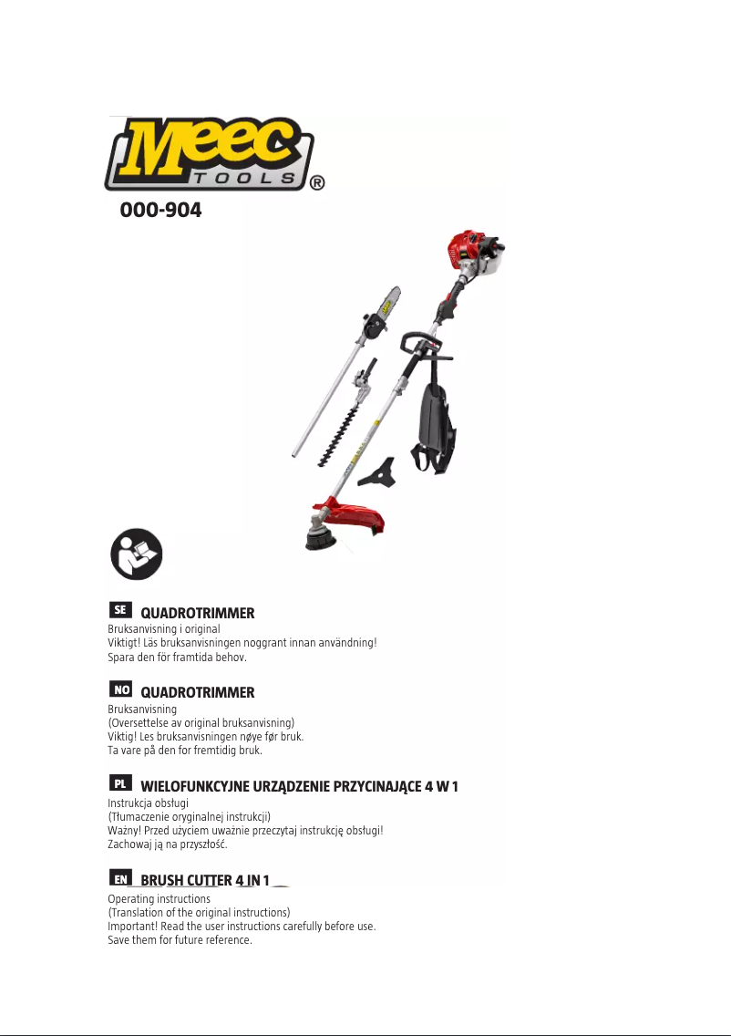 Page 1 de la notice Manuel utilisateur Meec Tools 000-904