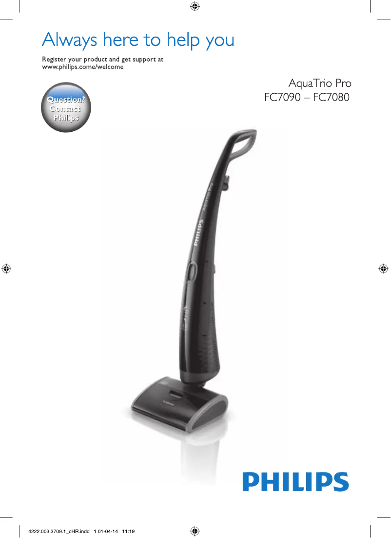 Image de la première page du manuel de l'appareil AquaTrio Pro FC7080