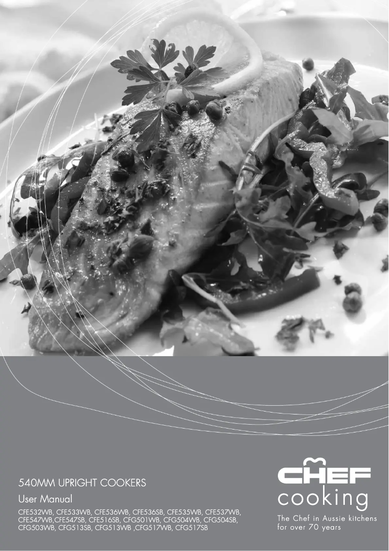 Page n°1 - Manuel utilisateur Chef CFG504SBLP