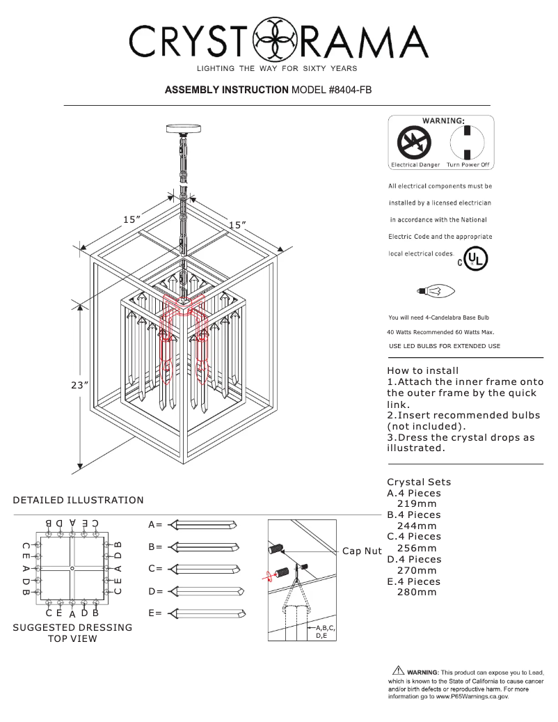 Imagen de la primera página del manual del dispositivo Hollis 8404-FB