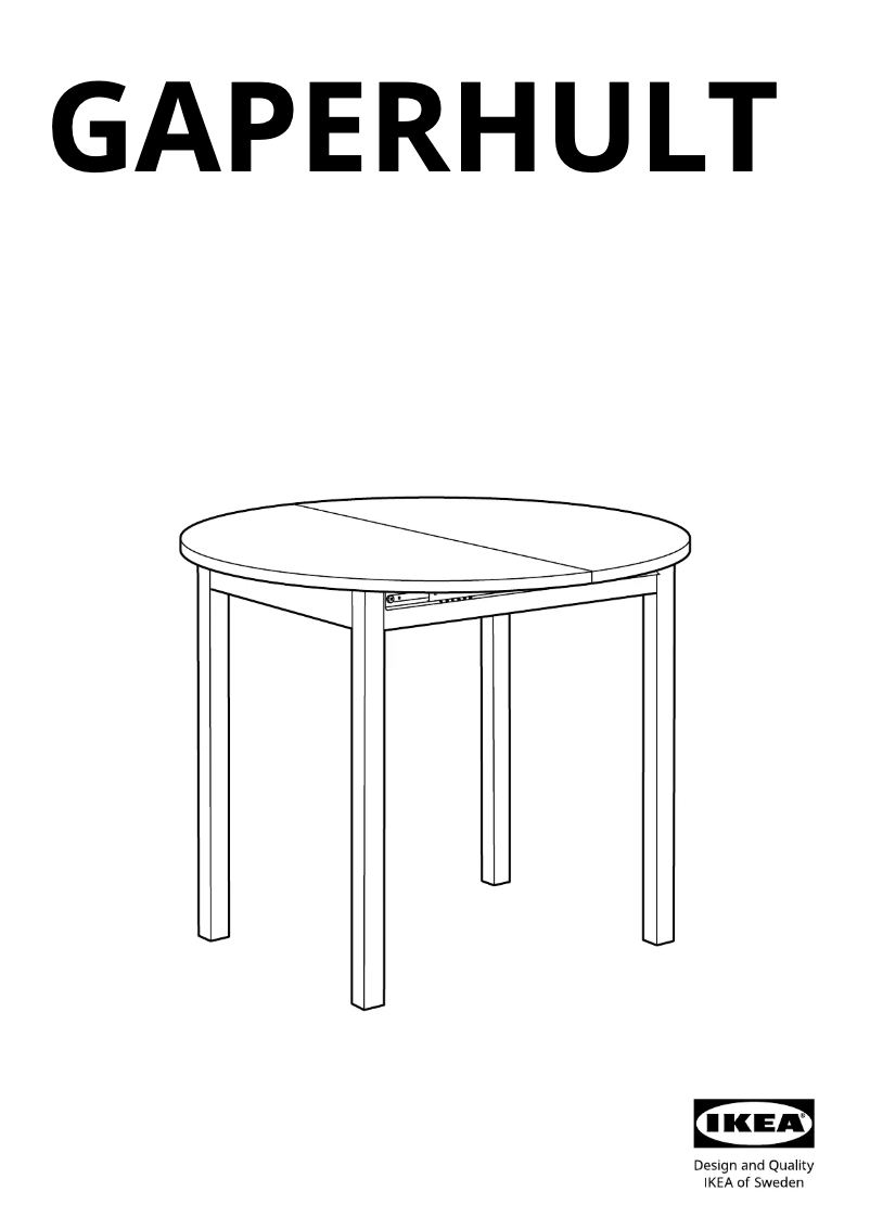 Image de la première page du manuel de l'appareil GAPERHULT 505.115.36