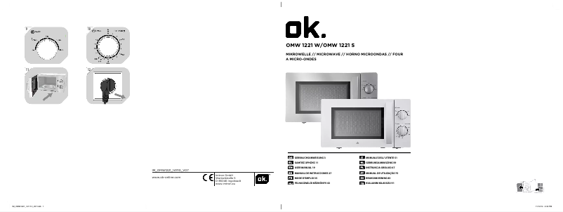 Page n°1 - Manuel utilisateur OK OMW 1221 S