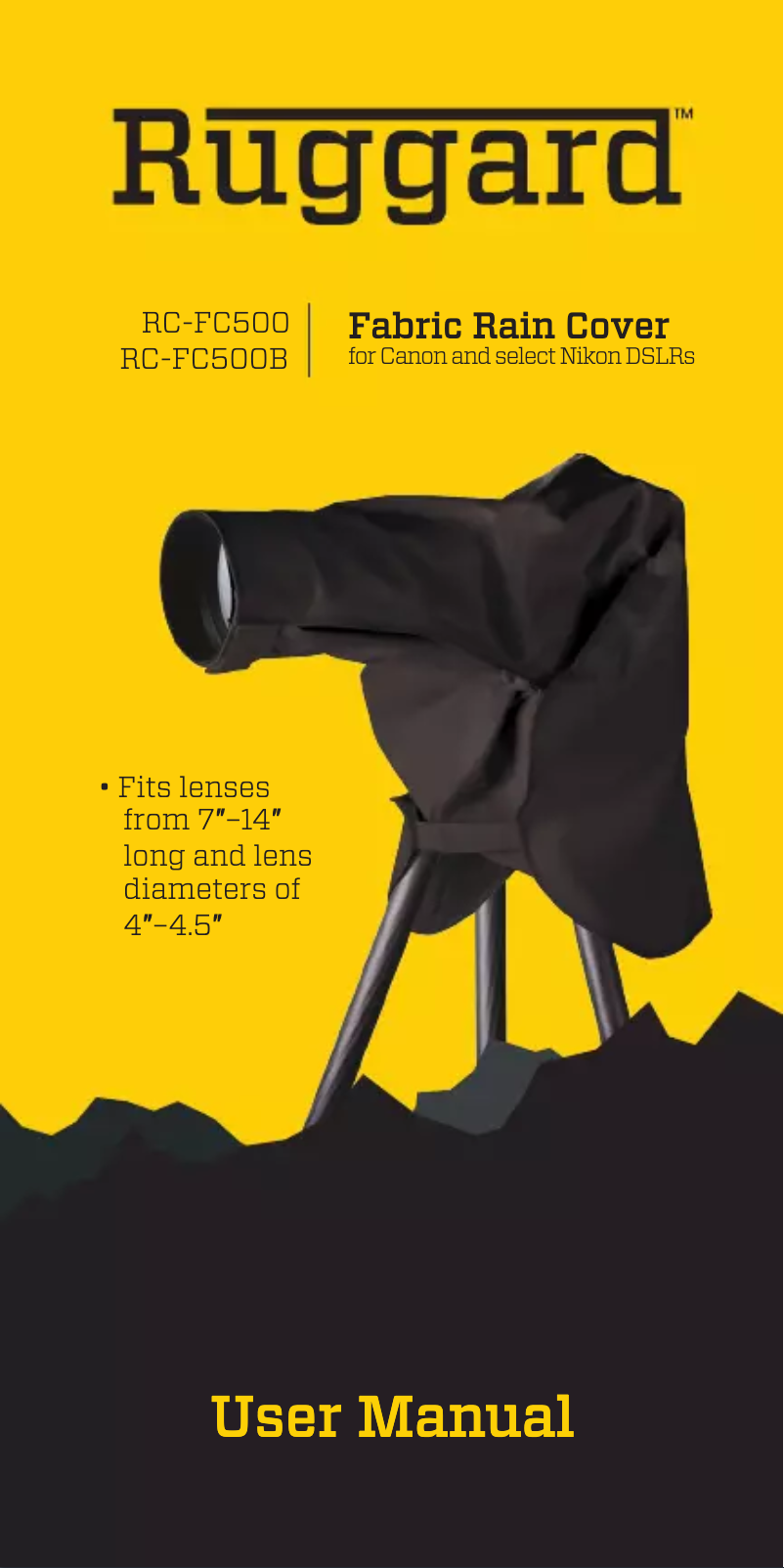 Image de la première page du manuel de l'appareil RC-FC500B