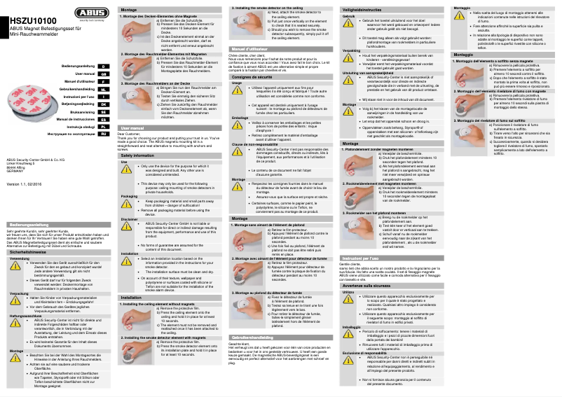 Page n°1 - Guide d'installation Abus HSZU10100