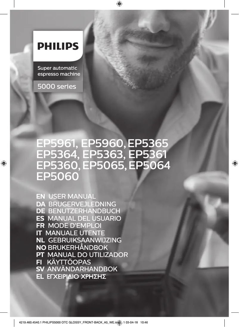 Page n°1 - Manuel utilisateur Philips 5000 series EP5363