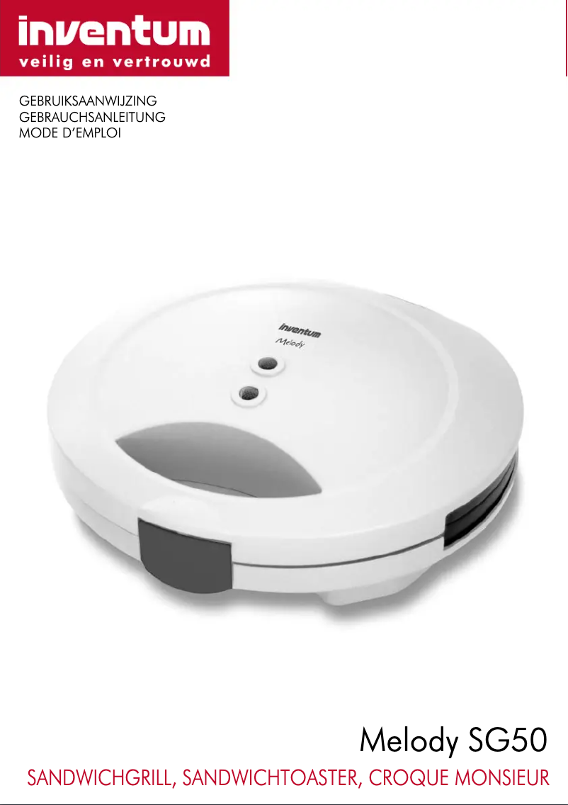 Image de la première page du manuel de l'appareil SG50