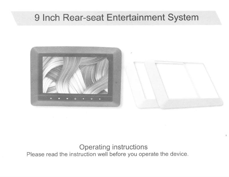 Image de la première page du manuel de l'appareil DVD9850M