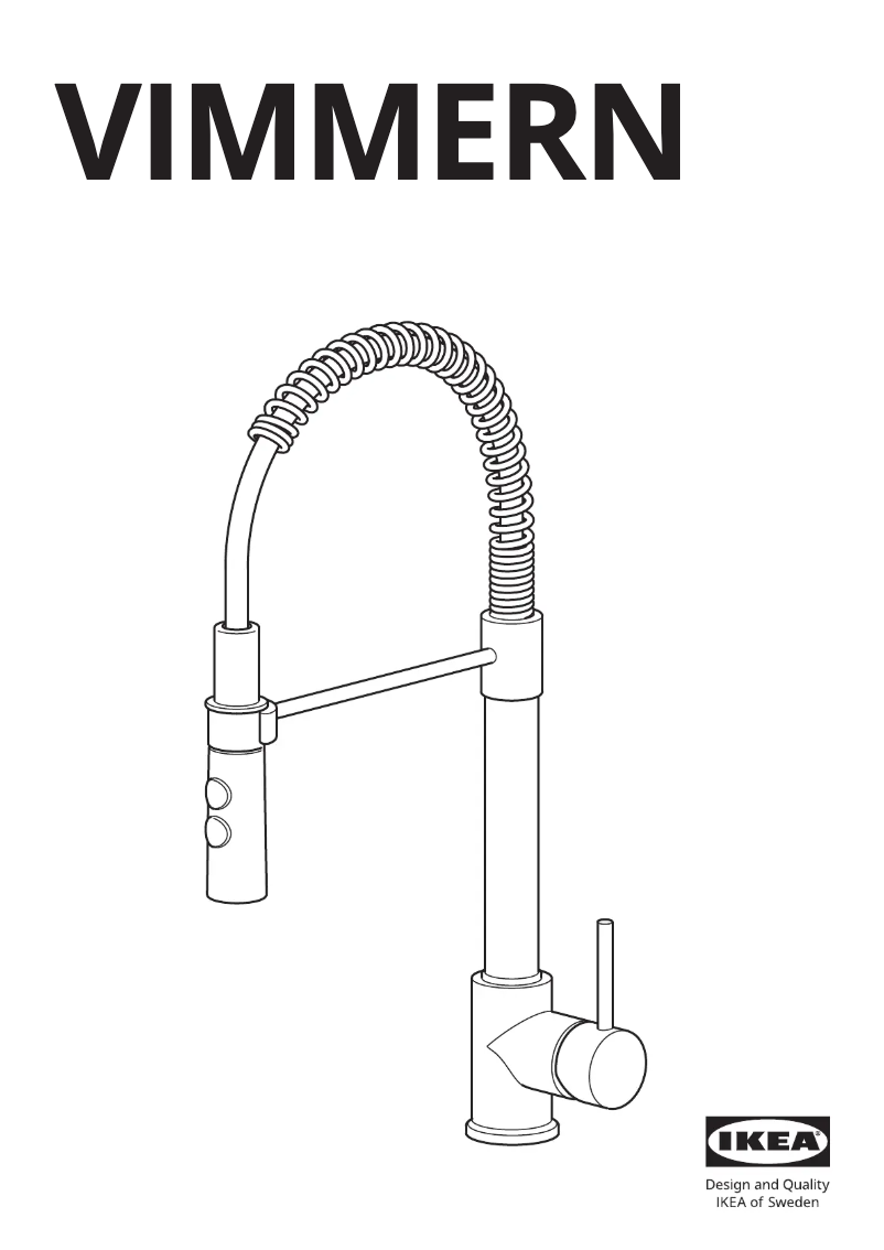 Page 1 de la notice Manuel utilisateur Ikea VIMMERN 505.199.43