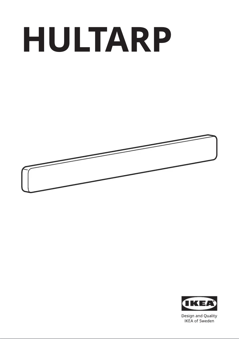 Page 1 de la notice Manuel utilisateur Ikea HULTARP 804.444.42