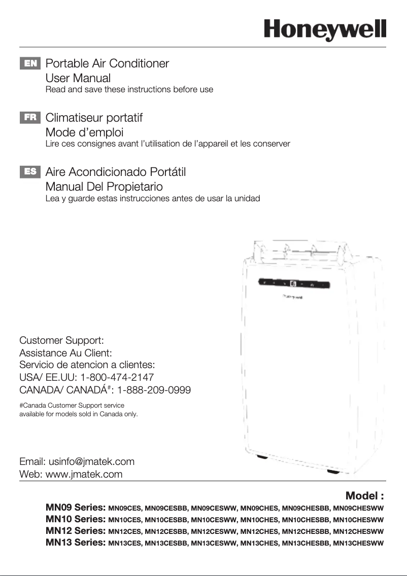 Page 1 de la notice Manuel utilisateur Honeywell MN12CES