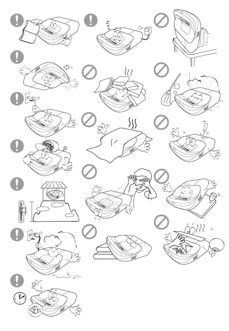 Page 1 de la notice Guide de démarrage rapide BenQ W1600UST