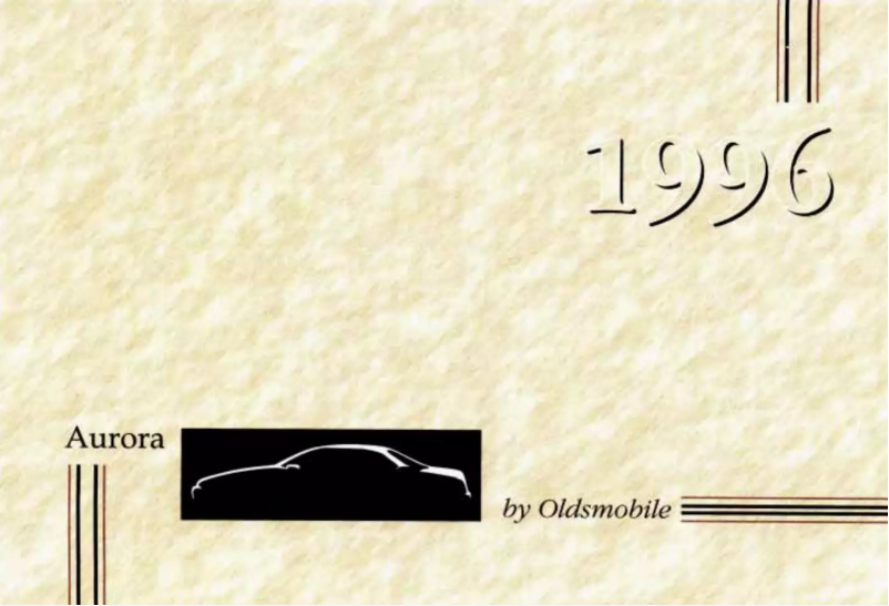 Página 1 del manual Manual de usuario Oldsmobile Aurora (1996)