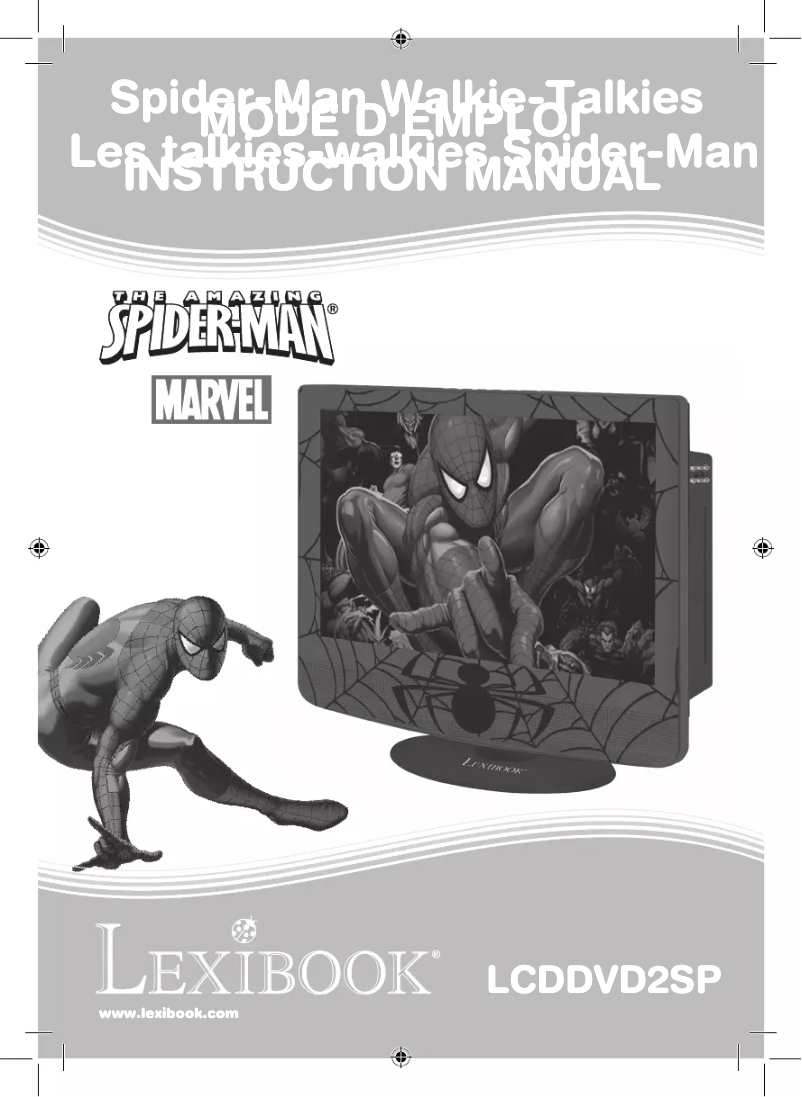 Page n°1 - Manuel utilisateur Lexibook Spider Man LCDDVD2SP