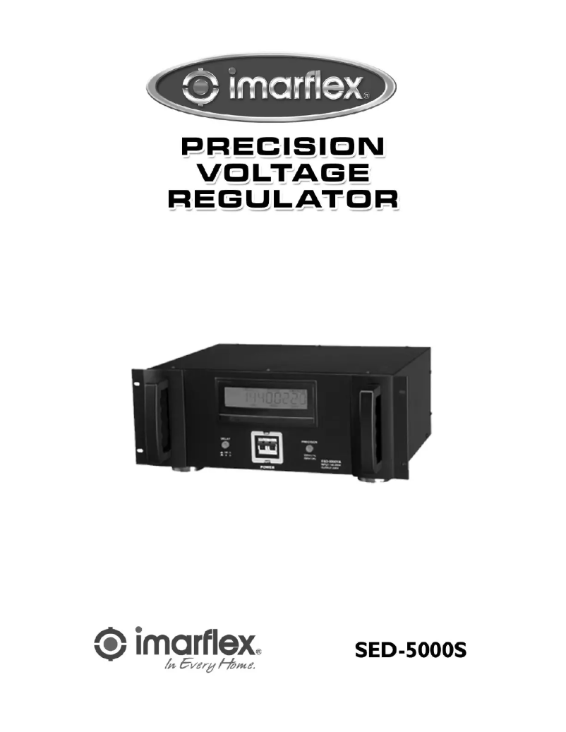 Image de la première page du manuel de l'appareil SED-5000S