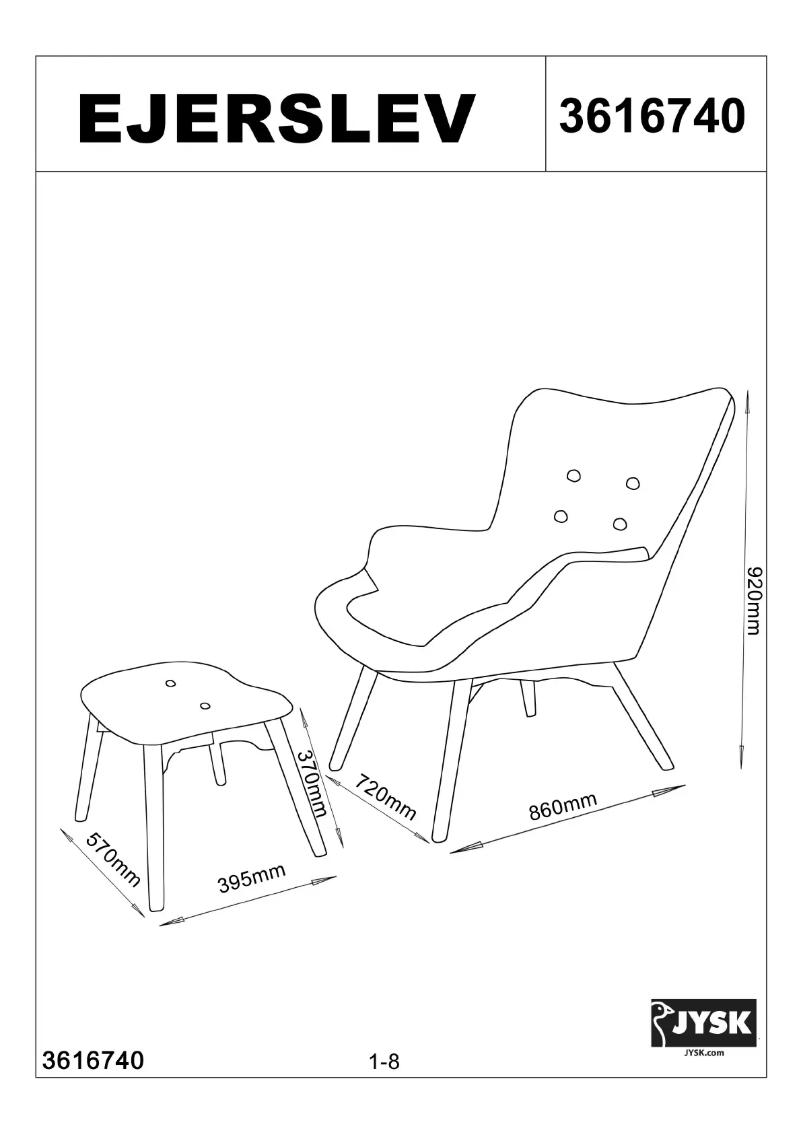 Page n°1 - Manuel utilisateur JYSK Ejerslev
