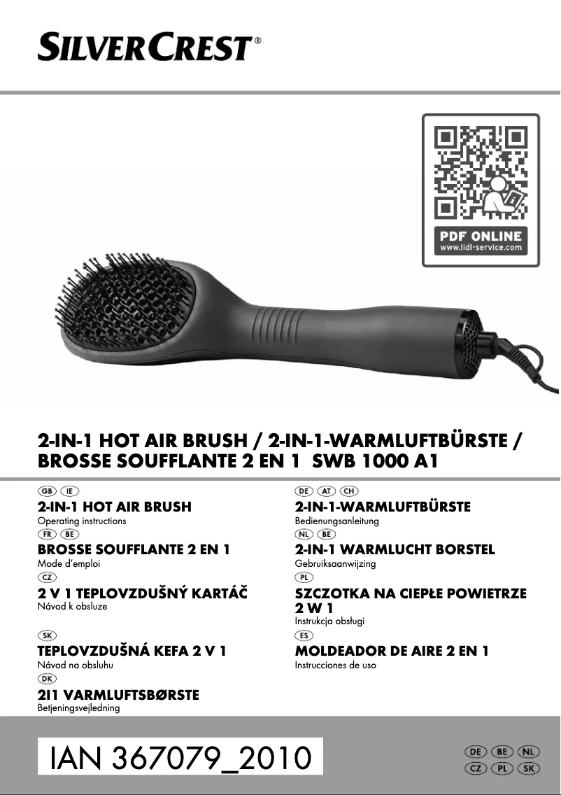 Image de la première page du manuel de l'appareil SWB 1000 A1