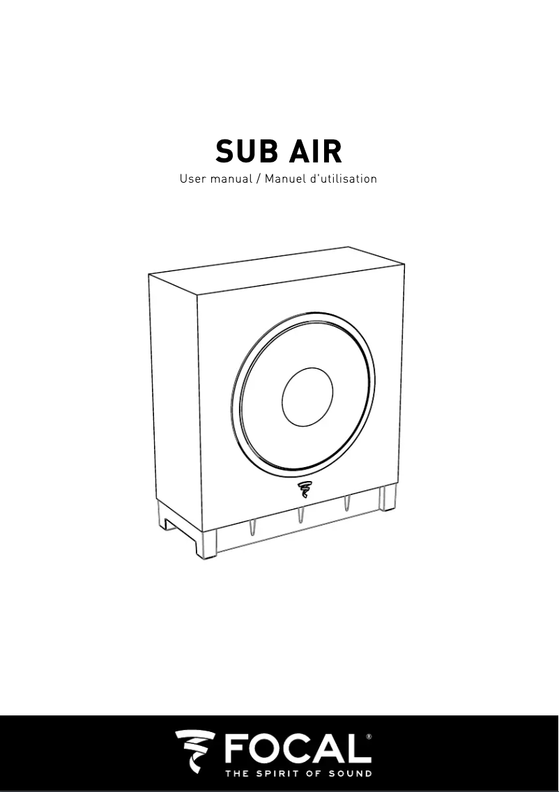 Imagen de la primera página del manual del dispositivo 5 Dôme FLAX & Sub Air