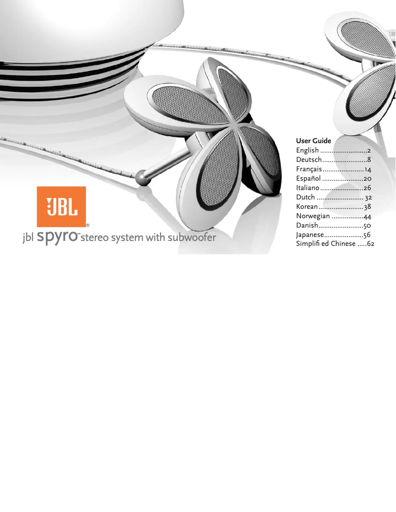 Page n°1 - Manuel utilisateur JBL Spyro