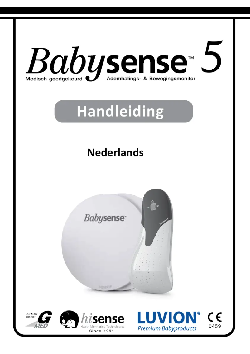 Image de la première page du manuel de l'appareil BabySense 5