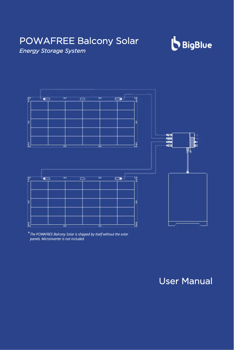 Image de la première page du manuel de l'appareil POWAFREE Balcony Solar