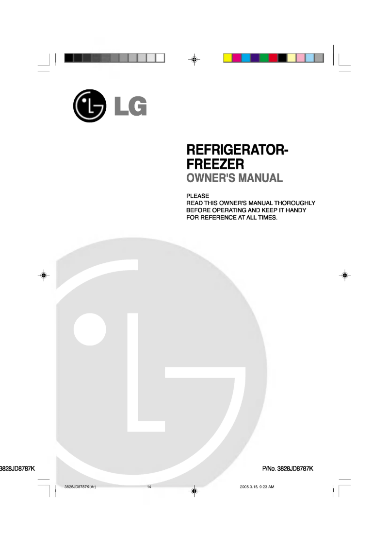 Page 1 de la notice Manuel utilisateur LG GR-S522QLC