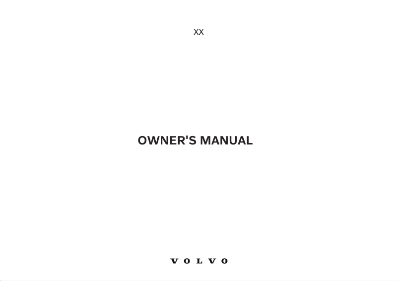 Page 1 de la notice Manuel utilisateur Volvo XC90 (2023)