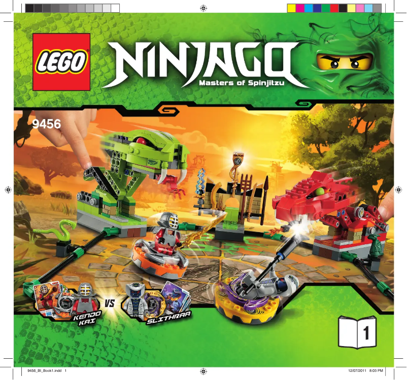 Page 1 de la notice Manuel utilisateur Lego Ninjago 9456