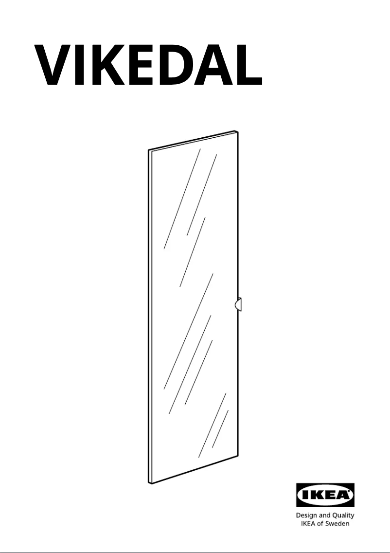 Page 1 de la notice Manuel utilisateur Ikea VIKEDAL 103.011.25