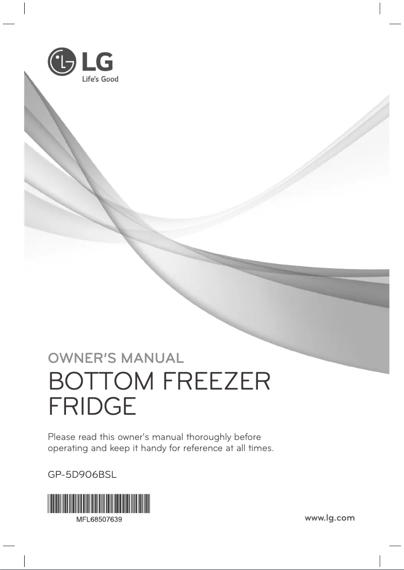 Image de la première page du manuel de l'appareil GP-5D906BSL