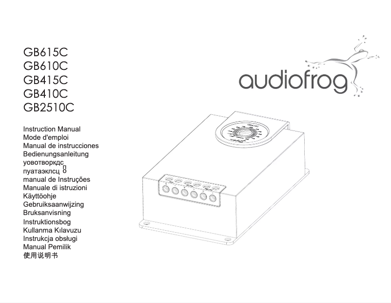 Página 1 del manual Manual de usuario Audiofrog GB410C
