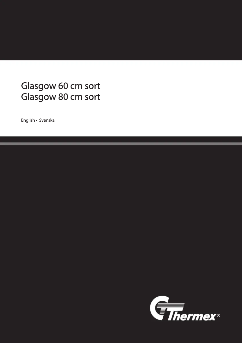 Page 1 de la notice Guide d'installation Thermex Glasgow