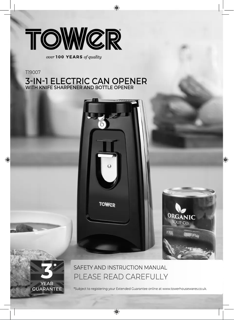 Page 1 de la notice Manuel utilisateur Tower T19007