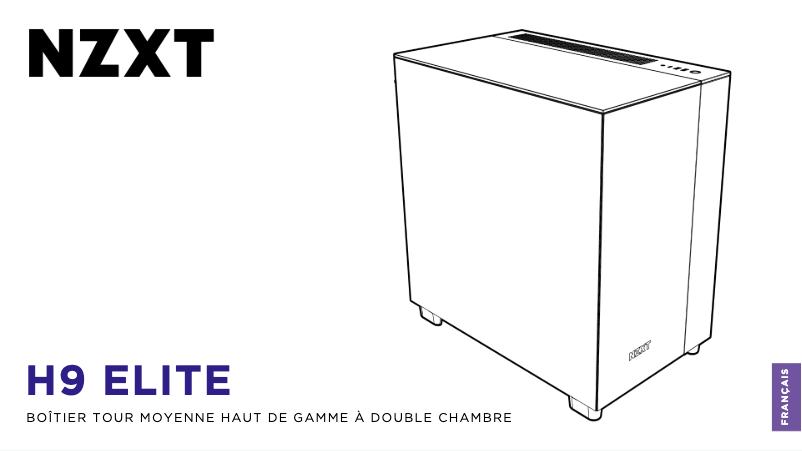 Page 1 de la notice Manuel utilisateur NZXT H9 Elite