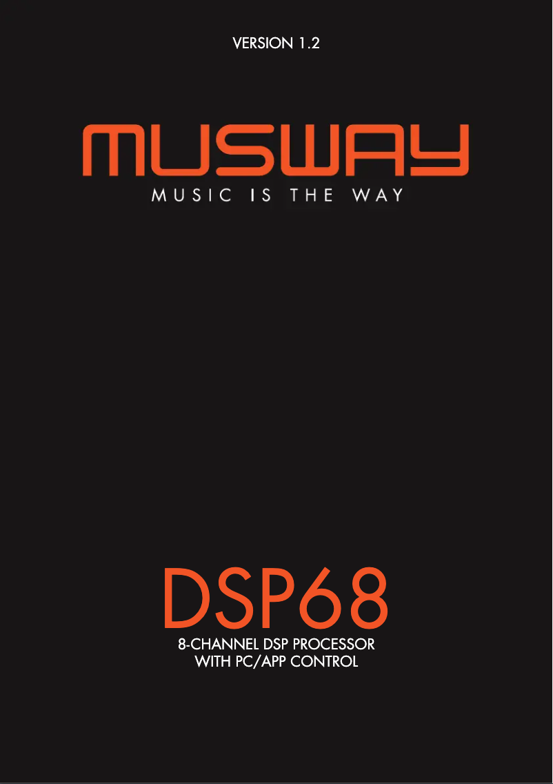 Page 1 de la notice Manuel utilisateur Musway DSP68