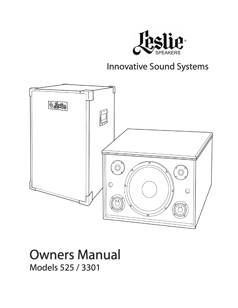 Image de la première page du manuel de l'appareil Leslie 525