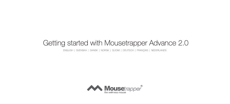 Image de la première page du manuel de l'appareil Advance 2.0