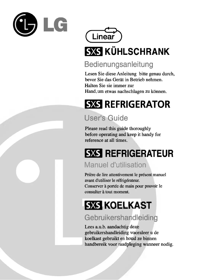 Image de la première page du manuel de l'appareil GR-L207CUV