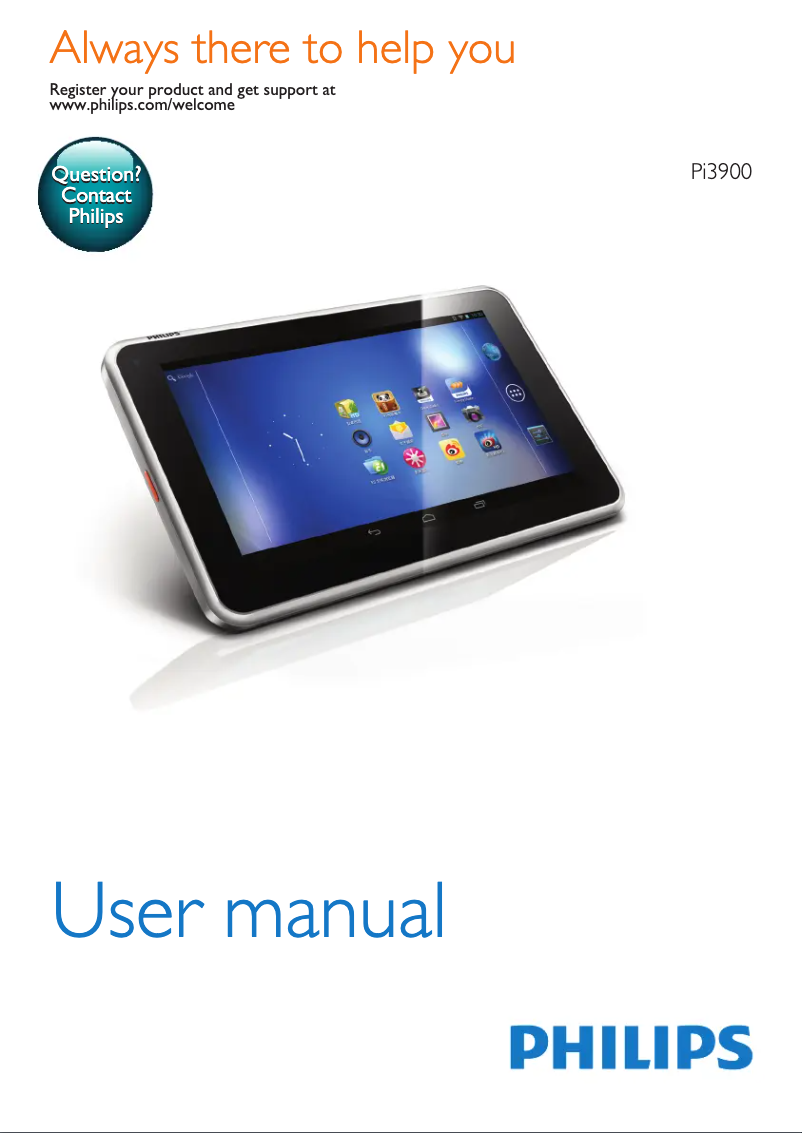 Image de la première page du manuel de l'appareil PI3900