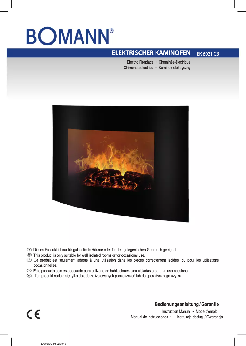 Image de la première page du manuel de l'appareil EK 6021 CB