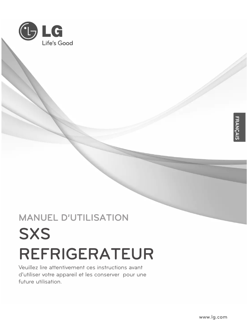 Page 1 de la notice Manuel utilisateur LG GS9367NSBV