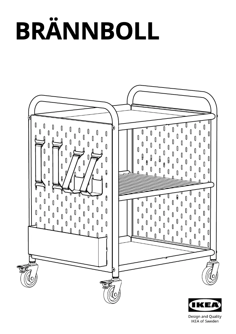 Page 1 de la notice Manuel utilisateur Ikea BRÄNNBOLL 605.862.58