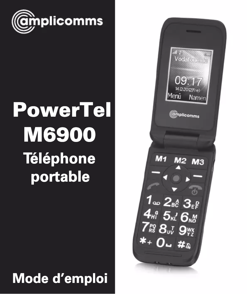 Image de la première page du manuel de l'appareil PowerTel M6900