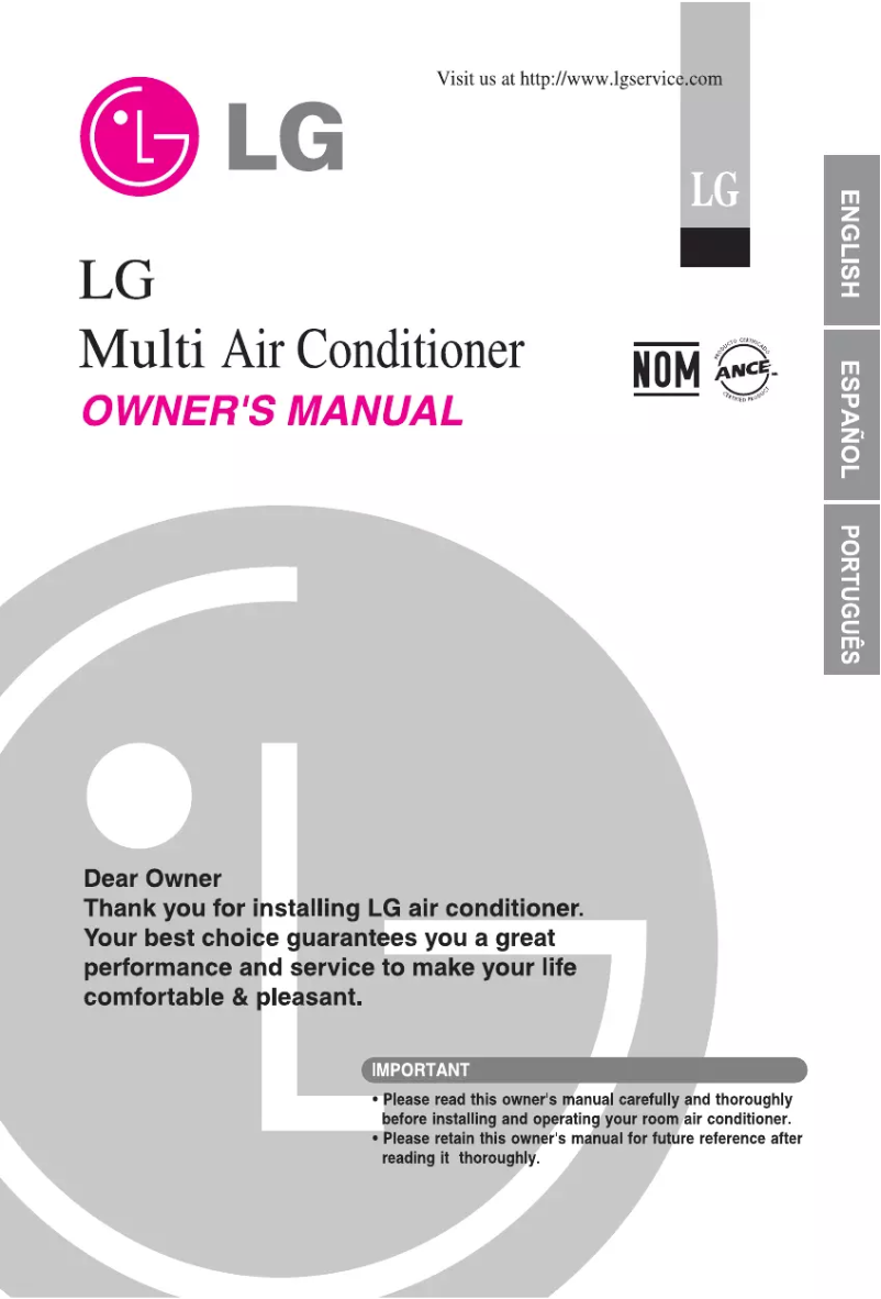 Page 1 de la notice Manuel utilisateur LG M182CD