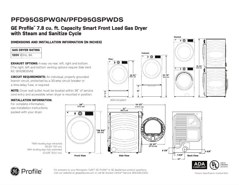 Image de la première page du manuel de l'appareil PFD95GSPWGN